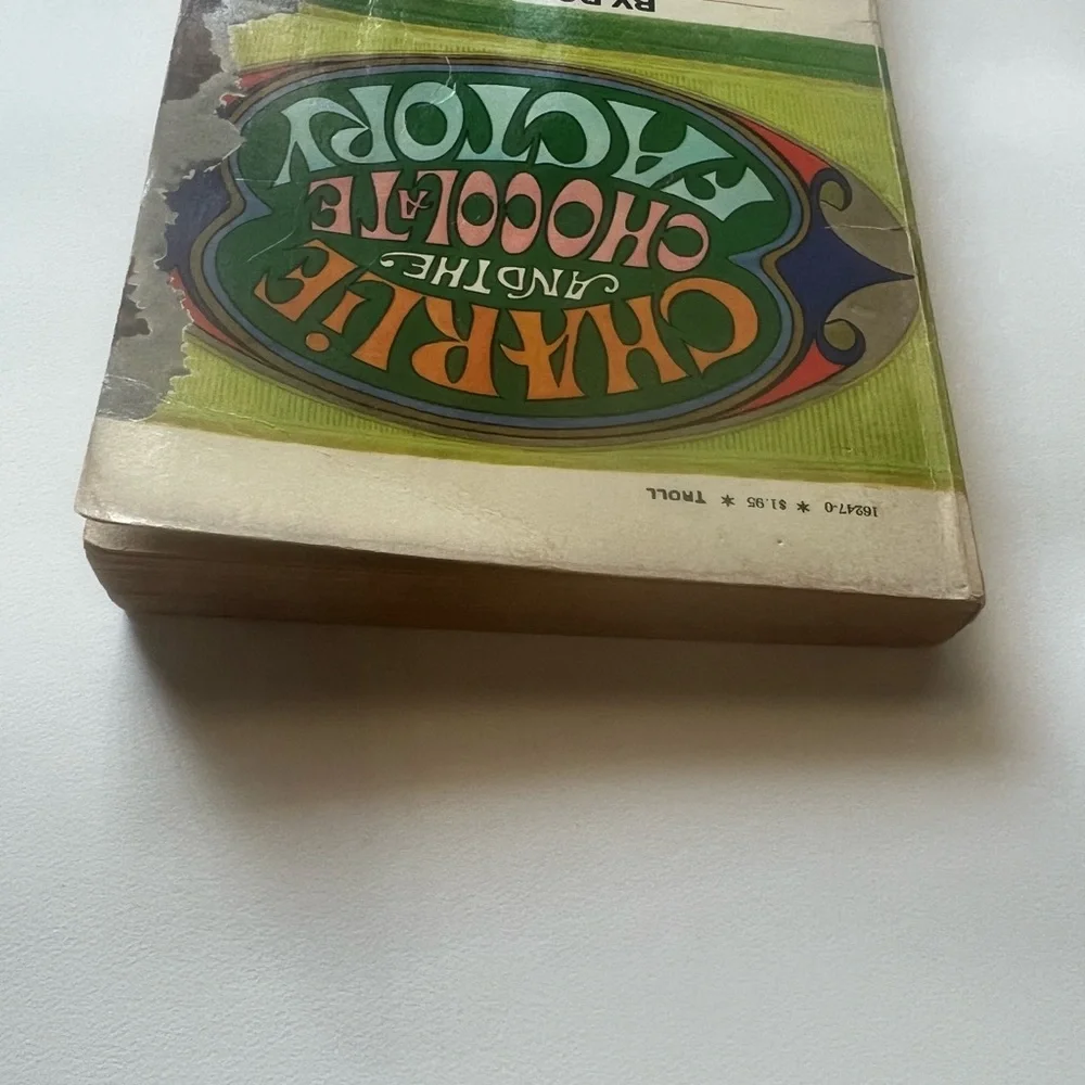 Vintage 1970s Troll paperback edition of Charlie and the Chocolate Factory